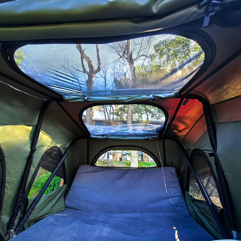 Soft-Top Car Roof Tent with Backrest, One-Touch Storage and Folding, Car-Mounted Camping Gear, Outdoor Rain-Proof Camping Essential