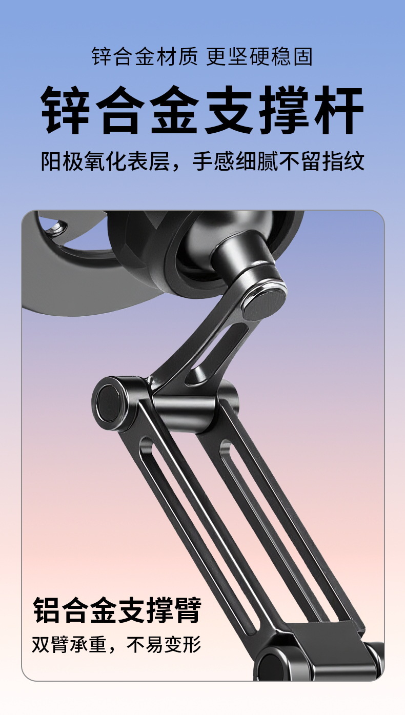 2025 New Car Magnetic Mobile Phone Holder Suction Cup Car Dashboard 360 Degree Rotating Car Navigation Stand