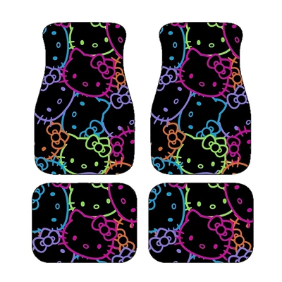 Kitty Car Floor Mats, Dirt-Resistant, Avtomobil döşəmə paspasları