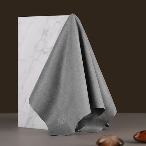 Glasses cloth large size 40cm large piece suede screen wiping computer lens cleaning cloth one piece wholesale cross-border