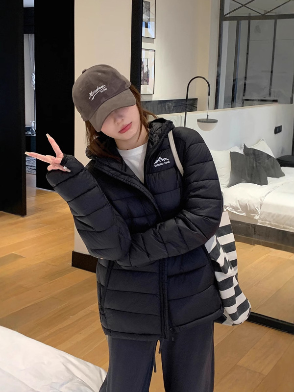 排骨羽绒棉服女短款轻薄2025年冬季新款情侣面包服小个子棉袄外套|undefined