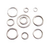 Manufacturer supply stainless steel multi -specifications closed single -round opening rings bracelet earrings DIY jewelry accessories