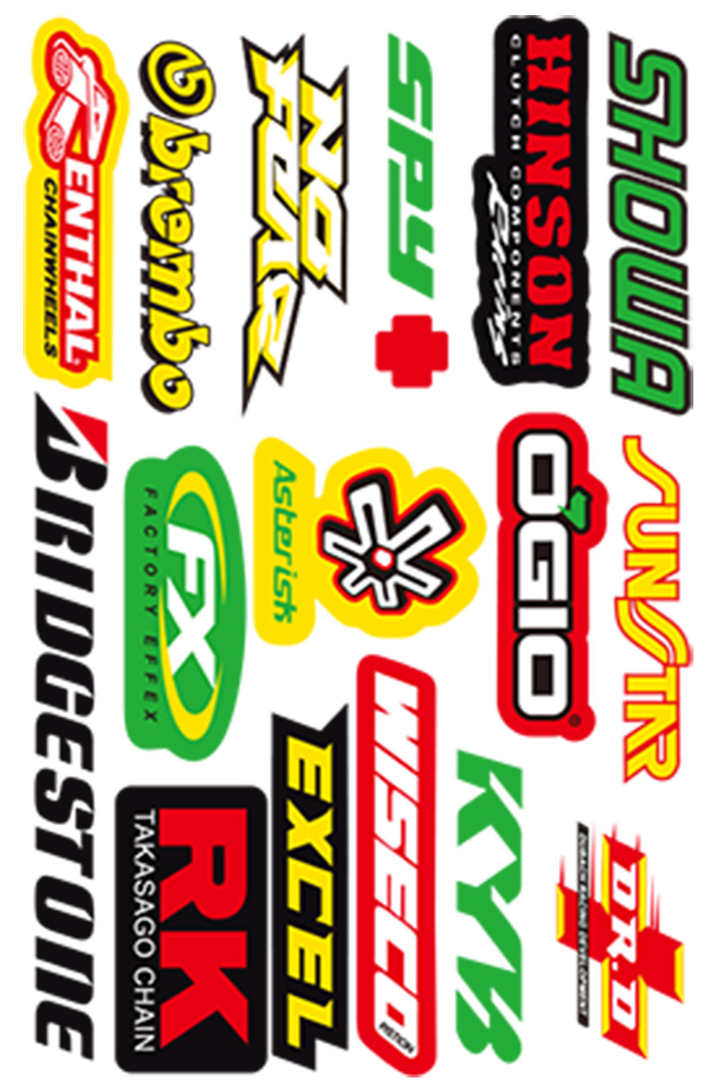 Nuevo Amazon motocross Racing pegatinas bicicleta piezas de coche patrocinador casco PVC calcomanías