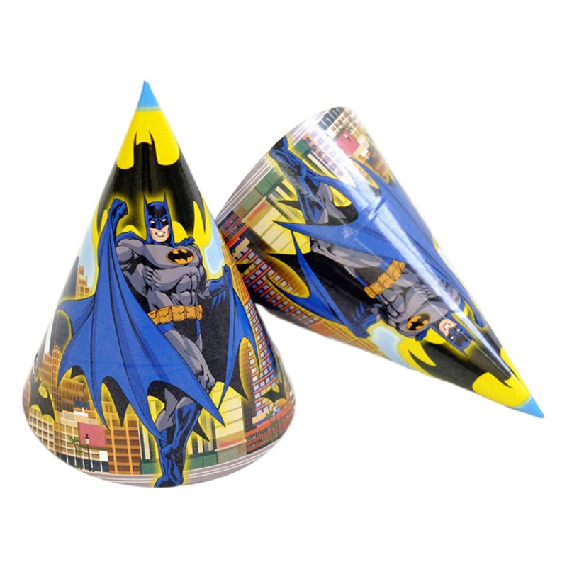 Transfronteriza en stock Batman Tema de cumpleaños Placa de papel taza de papel cuchillo de tejido tenedor cuchara decoración del partido vajilla traje suministros
