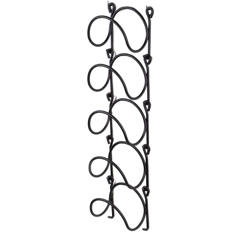 Amazon transfronteriza estilo caliente Baño de hierro colgante de pared toallero multi-funcional multi-capa de hierro forjado rack de pared estante de vino tinto