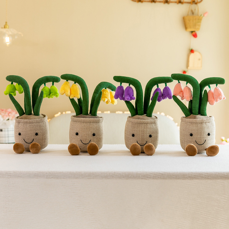クリエイティブチューリップ鉢植えぬいぐるみ人形クレーン誕生日ケーキ人形ナイトマーケット露店家の装飾品卸売|undefined