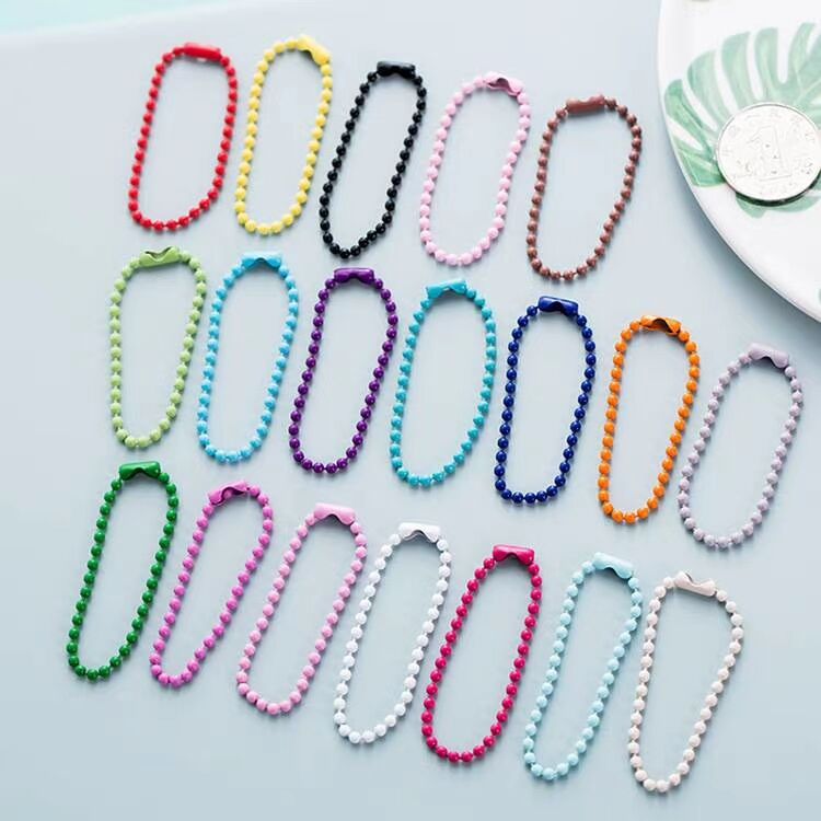 12cm color bead chain paint wave bead ch...