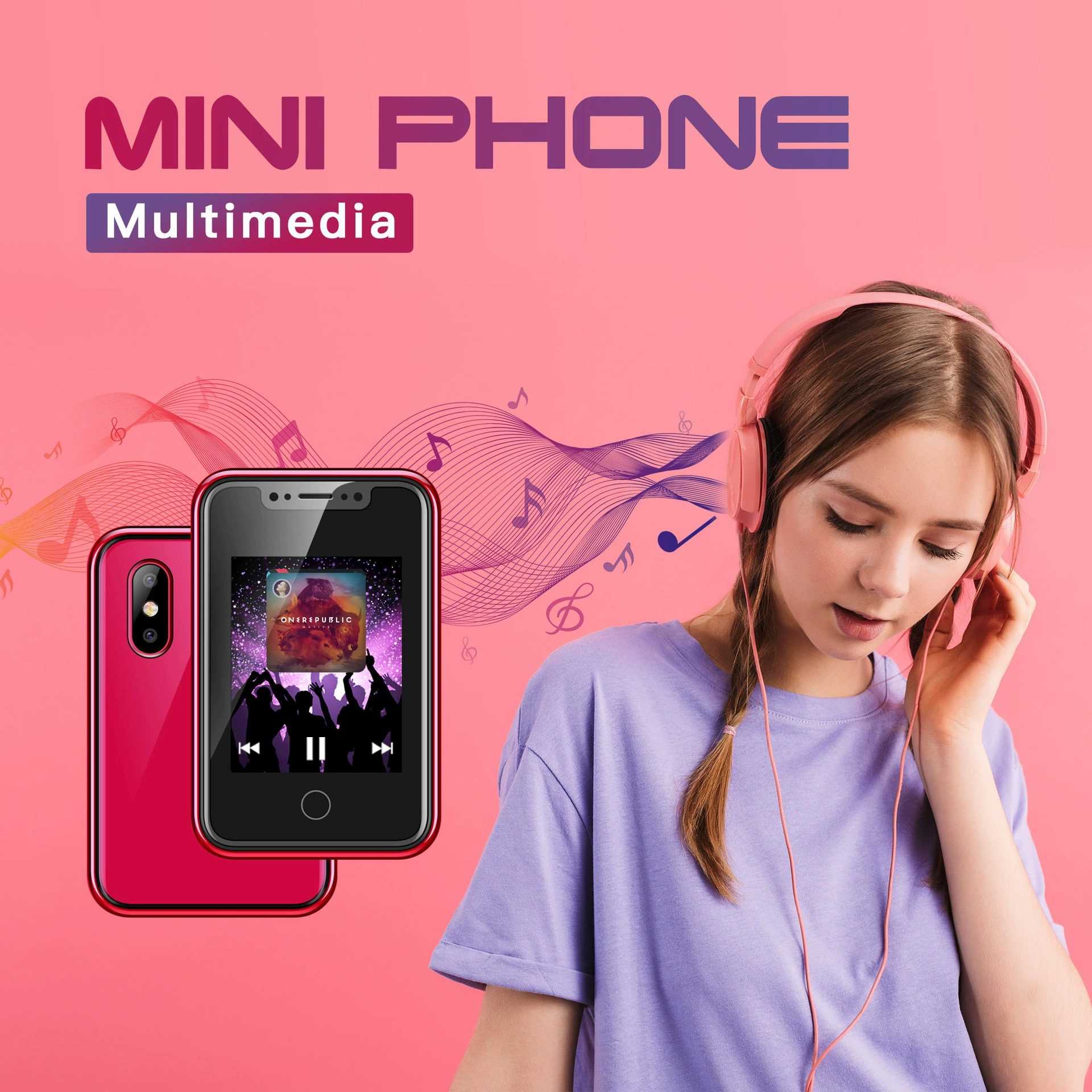 Маленький мобильный телефон, 7.7 дюйма, сенсорный экран, Bluetooth