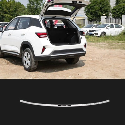 Door Sill Strips Modified as Welcome | Dekorativ pedal başlıqları - 1-piece-of-outer-rear-guard-stainless-steel-silver-titanium-brushed-suitable-for-2022-wuling-xingchi