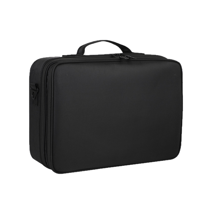 Bolsa de maquillaje portátil del fabricante original, bolsa de almacenamiento de cosméticos portátil de gran capacidad, caja de maquillaje, almacenamiento en el hogar, impermeable