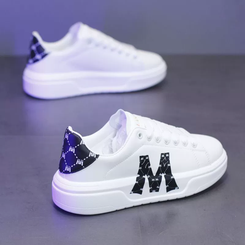 Приливная пара маленьких белых туфель для мужчин и женщин корейская версия