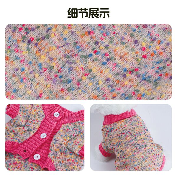 New knitted cardigan for small and medium-sized dogs Bichon Frize…