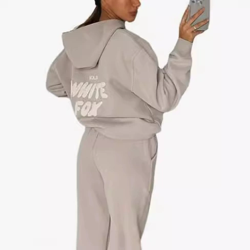 Европейские и американские трансграничные весенне-осенние зимние новые свитера модные спортивные логотипы с длинными рукавами рукава с капюшоном свитера две части