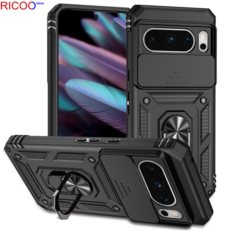 For Google Pixel6 Sergeant Push Window Mobile Phone Case Google 9Pro XL Car Bracket Armor Protective Cover