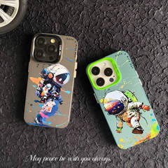 Cartoon astronaut Apple phone case suitable for 15/14/13Promax/12/iphone11/x/xrIMD hard