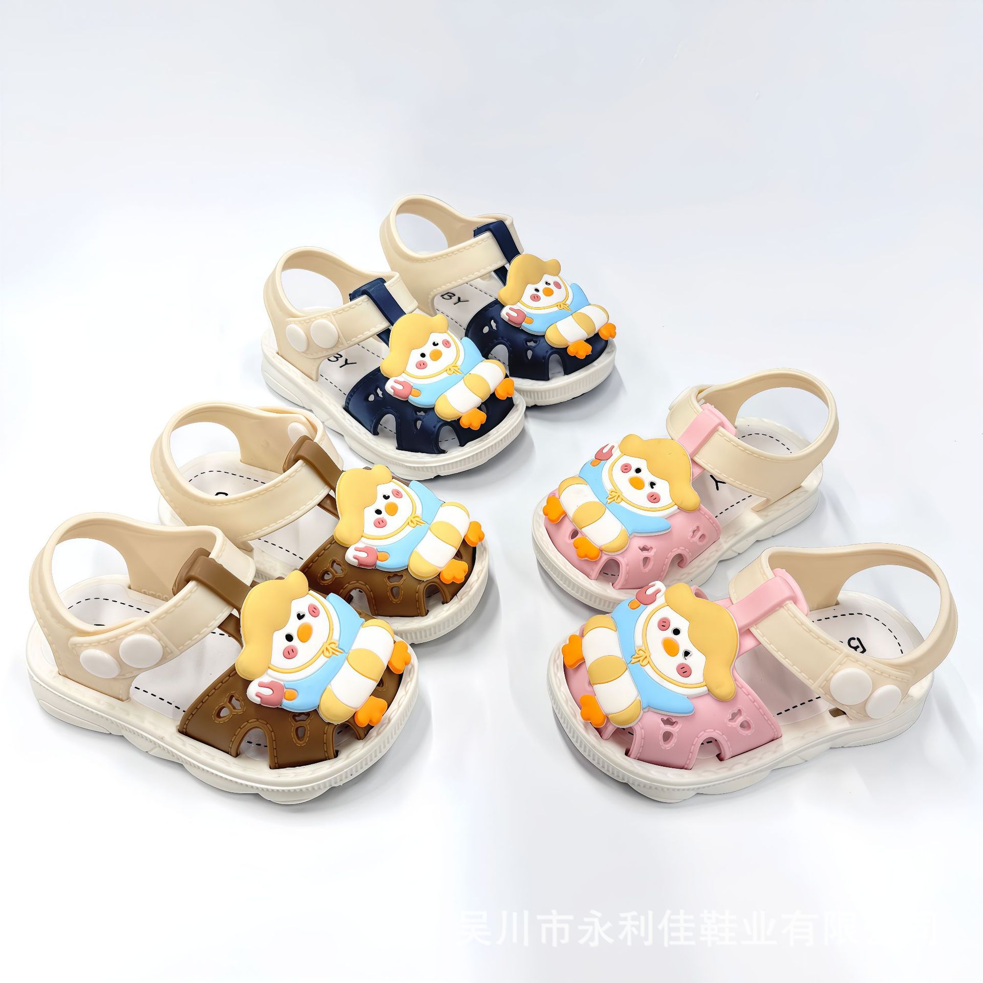 Sandalias de verano exportación de comercio electrónico transfronterizo fábrica al por mayor directamente para niños y niñas zapatos de bebés transpirables