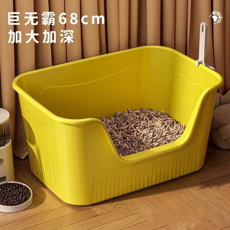 Негабаритный открытый противовсплеск кошачий туалет