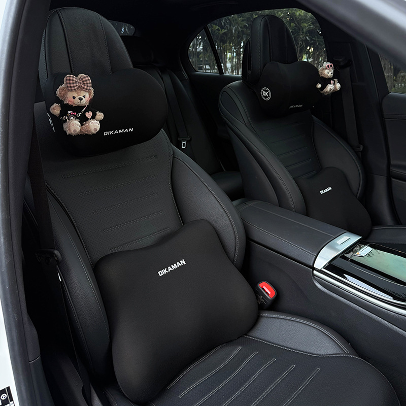 Shirley Mei Car Headrest 2025 New Car Seat Neck Memory Foam Pillow Neck Pillow Car Lumbar Support for Women