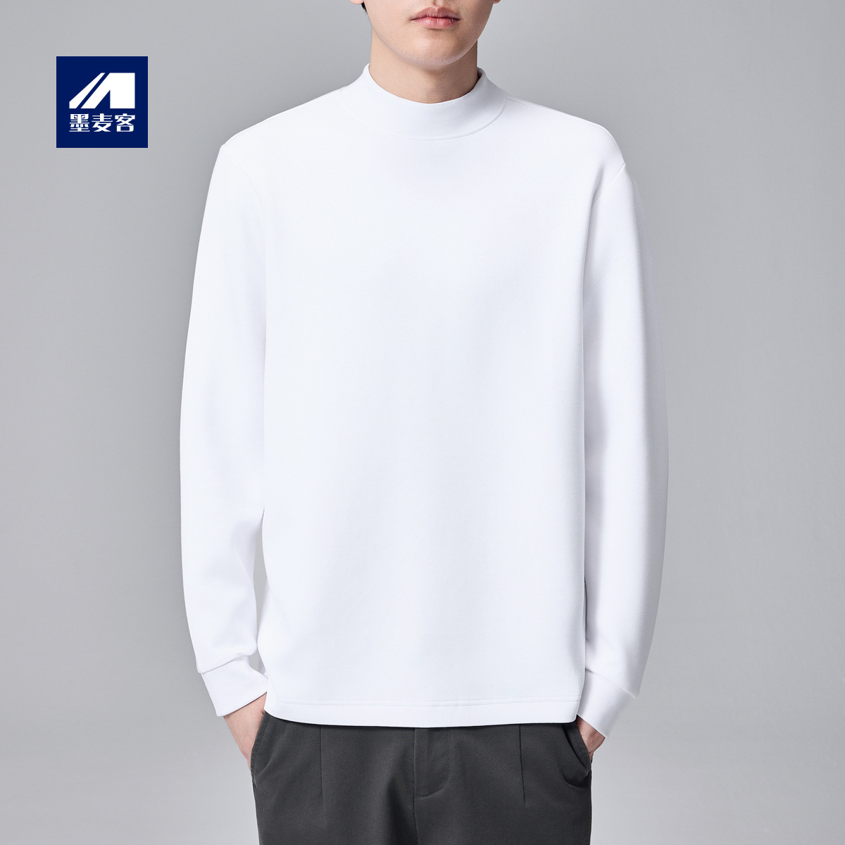 【79위안】에어 에어레이어 긴팔 티셔츠 남성용 2025 가을 신상 반하이넥 남성용 이너웨어 75110