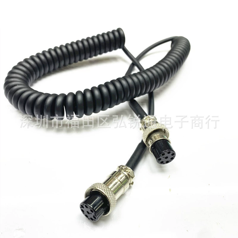 MC-60A MC-90 MC-60 TS-2000 Удлинительный кабель ручного микрофона 8-жильный авиационный короткий головной двойной женский головной Убор