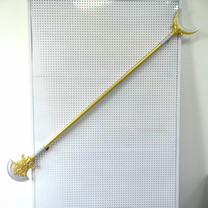 スリーゲイム兵器周辺機器 190 センチメートル延長 PU ルブフアントゥエン画戟双月画戟武器モデル小道具プラスチック|undefined