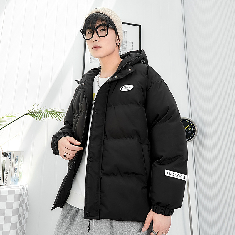 Chaqueta de invierno acolchada de algodón para hombre, abrigo de algodón grueso para hombre, ropa de invierno, chaqueta de algodón de estilo americano a la moda para hombre.