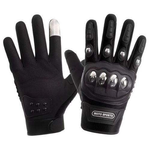 Motorcycle riding gloves men's full finger touch screen anti-collision steel shell half finger tactical gloves combat training gloves wholesale
