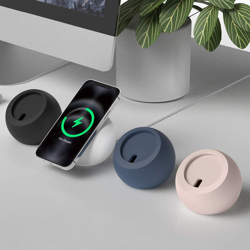 Suitable for magsafe charging bracket iPhone Apple magnetic wireless charging bracket silicone desktop charging base Suitable for magsafe charging bracket iPhone Apple magnetic wireless charging bracket silicone desktop charging base