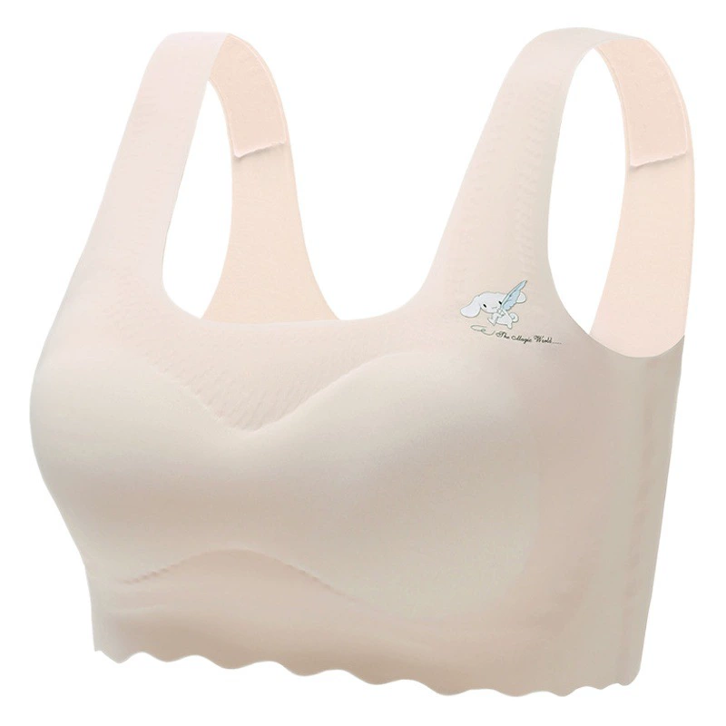Бесследный развивающий детский топ для девочек из ледяного шелка, нижнее белье, жилет для девочек-подростков, тонкий бюстгальтер с подкладкой на груди