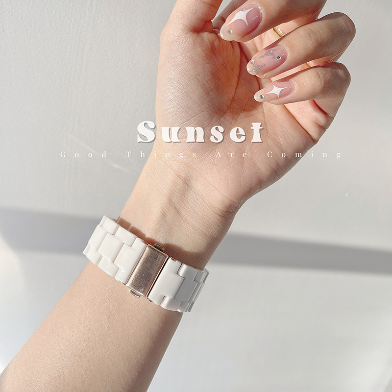 Aplicable a la 10a generación 98765se Apple Watch Nueva correa de acrílico de resina 14 mm22 mm Comercio exterior al por mayor