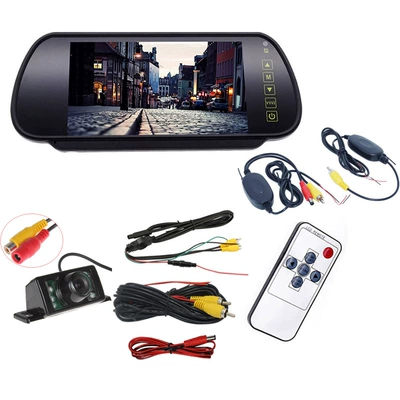 Car display infrared light wireless reversing rear