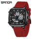 Silicone black red