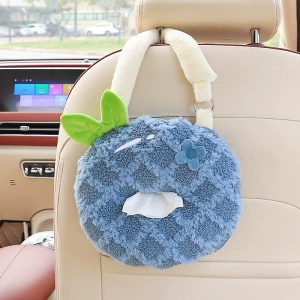 Seat Back Tissue Hanging Bag – Car tissue box/set - blueberry