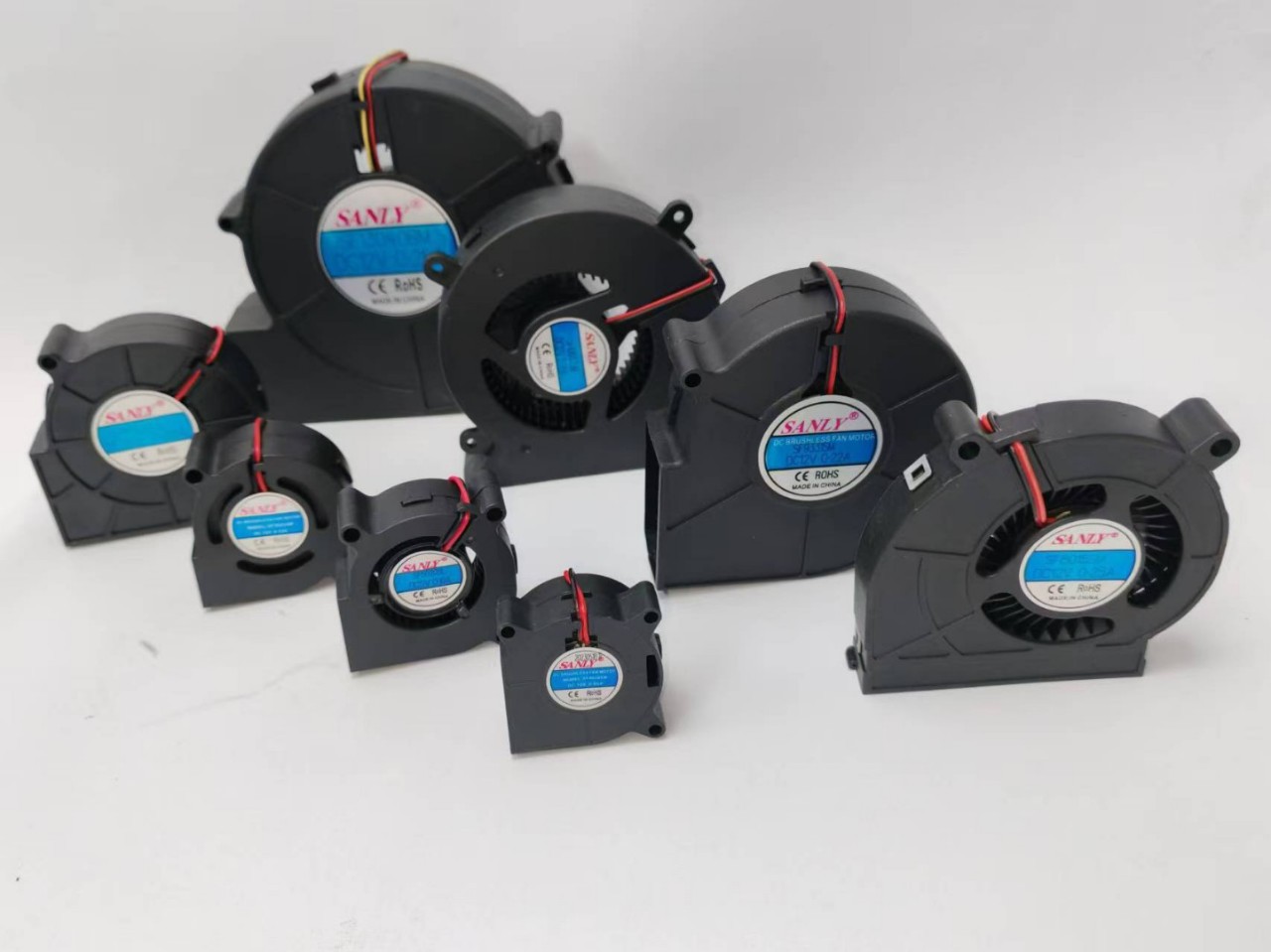 DC7015鼓风机5v12v24v高温风机 汽车坐垫直流散热鼓风机