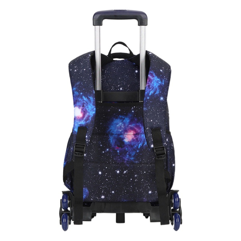 2023 nueva mochila de tres piezas para estudiantes de secundaria subir escaleras de gran capacidad mochila transpirable multicapa de moda