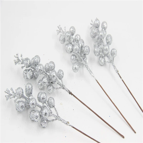 15 fruits, silver, hard stem, brown