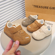 春秋季男宝宝勃肯鞋运动机能小皮鞋婴幼儿软底防滑休闲鞋女童韩版