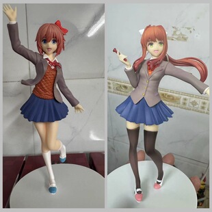 心跳文学部 文艺部 纱世里 校服 莫妮卡 站姿 美少女摆件盒装手办-阿里巴巴