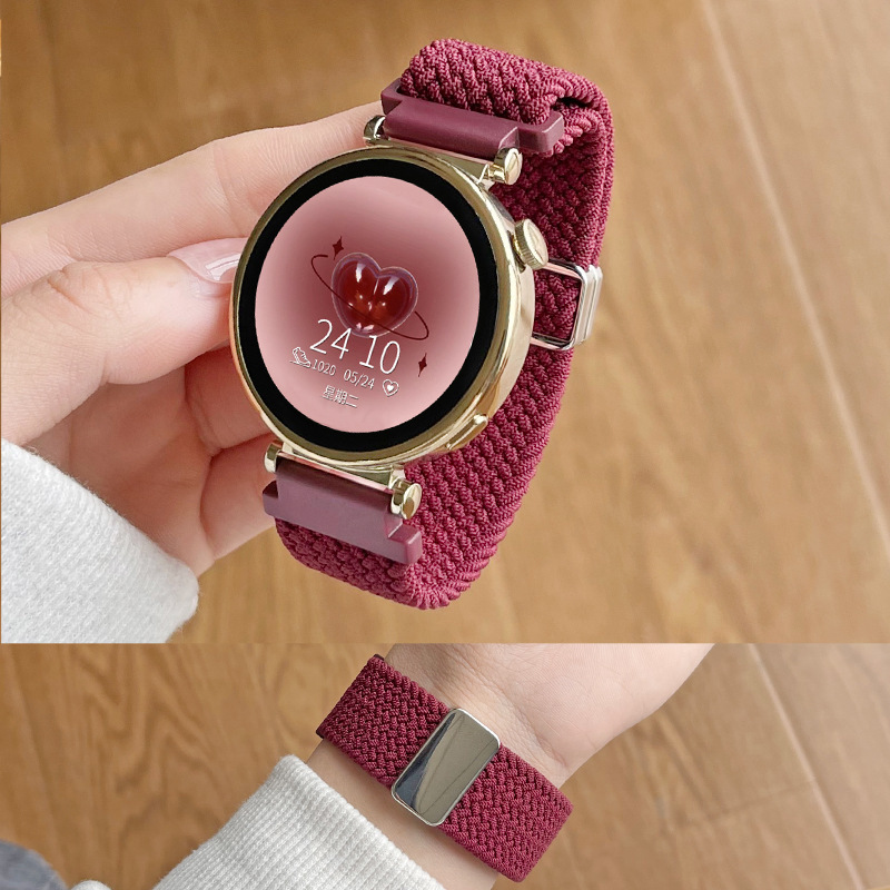 Suitable for Huawei Gt5/6 Watch Strap, New Gt4/3 Women's Model 41mm Watch, Watch4/3Pro Woven Strap, Popular Style