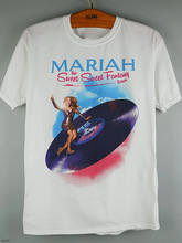 Mariah Care玛丽亚·凯莉Fantasy幻想歌曲美式街头宽松直喷男T恤