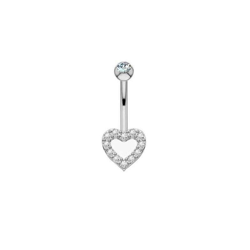 П physiological belly button piercing stainless steel with zircon, Aliexpress, ebay, Amazon