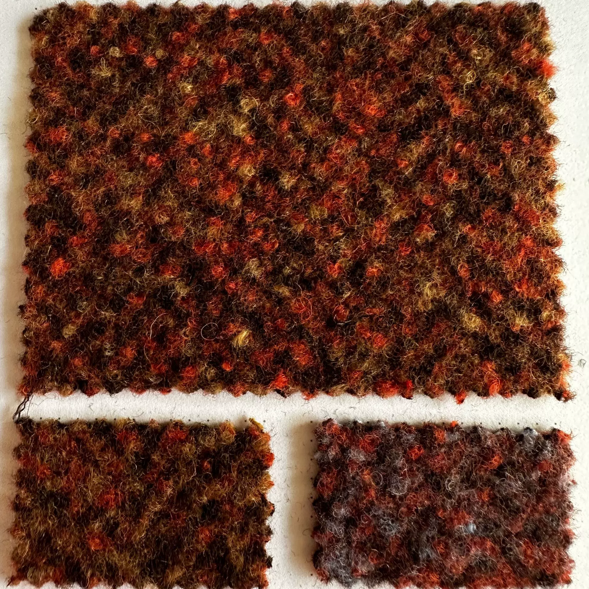 30羊毛人字呢编织圈圈双色混彩单面提花小香风时装秋冬大衣粗花呢