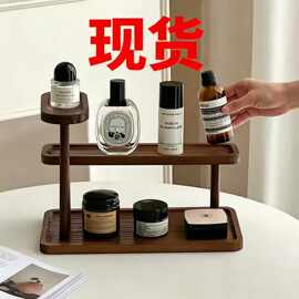 现货木质桌面置物架三层杯子收纳架办公室吧台水杯咖啡杯小型杯架