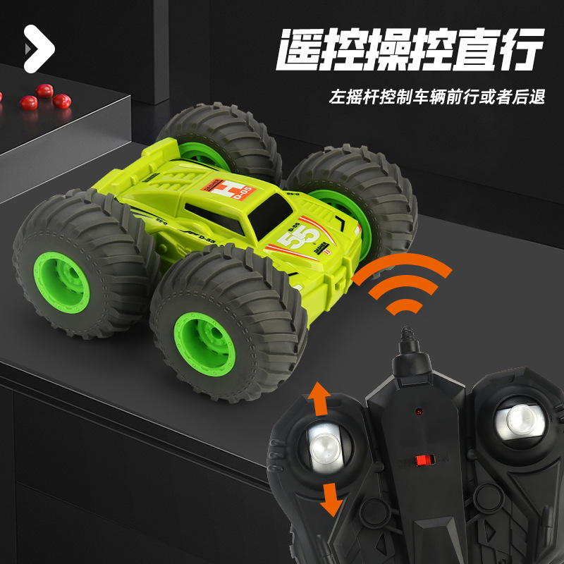Dirección de control remoto de cuatro vías para niños coche de doble cara conducción volquete coche chico control remoto puesto de coche al por mayor
