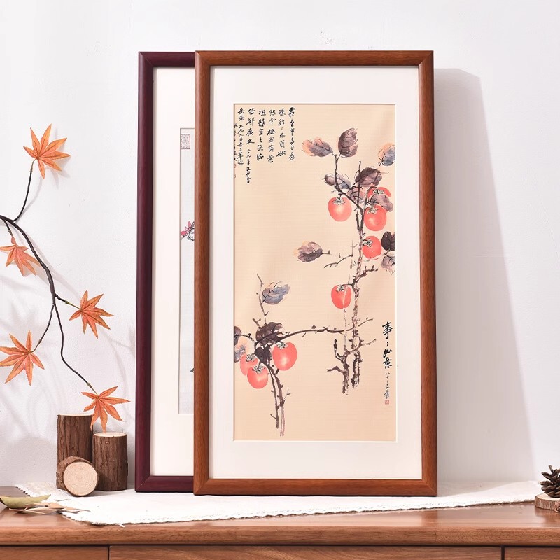 SOURCE Factory wholesale curved solid wood Chinese long picture frame calligraphy and painting Chinese painting calligraphy mounting frame frame frame frame photo frame