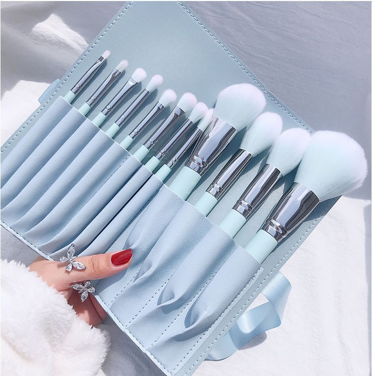 Lanqiao 10 Makeup Brush Set Soft Cangzho...