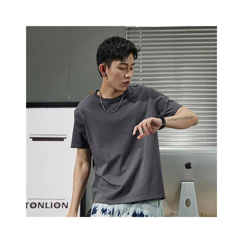 Trend solid color fashionable sports base body-friendly T-shirt