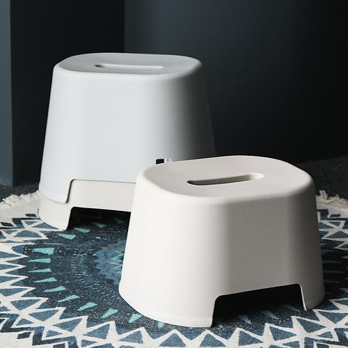 Thickened Japanese-style non-slip small bench plastic stool for adults, children and babies, bathroom bathing and shoe changing stool for home use