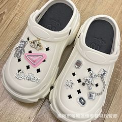 跨境新款洞洞鞋高級感配飾 甜酷公主風 洞洞鞋扣鞋花 洞洞鞋裝飾