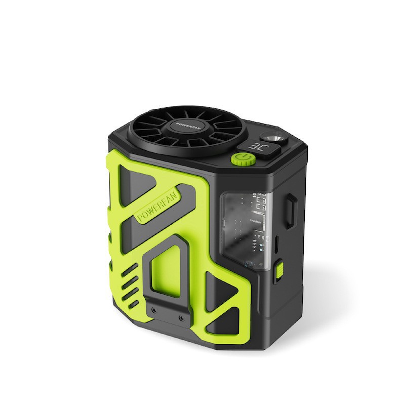 Nuevo gran ventilador de cintura al aire libre acampado larga duración de la batería de gran capacidad perezosa portátil pequeño aire acondicionado USB carga